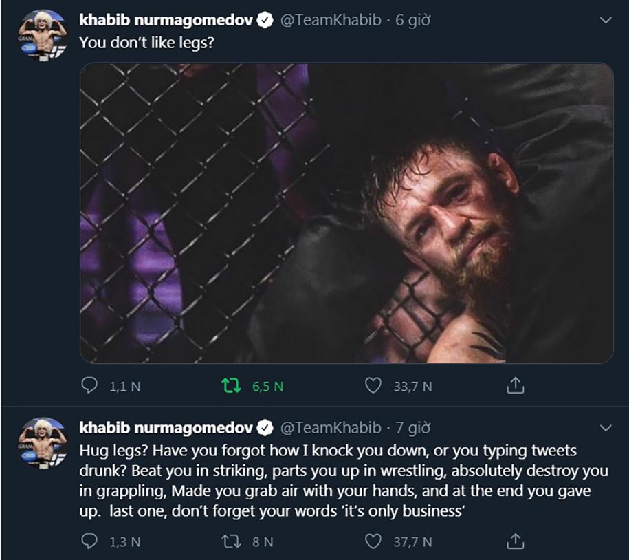 Khabib, Usman phản pháo Conor: Đừng quên ai mới là kẻ ngậm hành